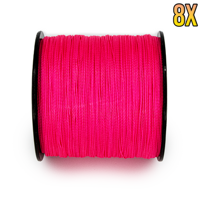 Pink 8X Superior Braided Fishing Line - 328-1094 Yard Spools