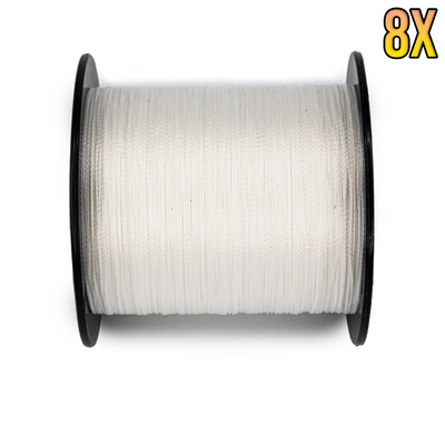 White 8X Superior Braided Fishing Line - 328-1094 Yard Spools