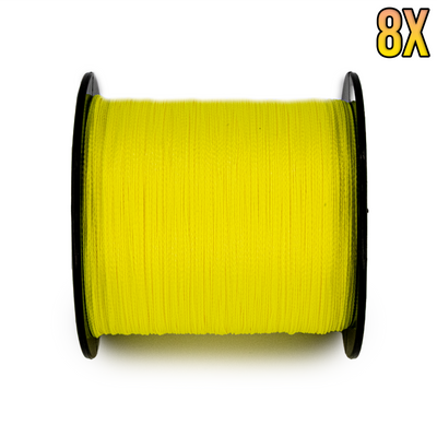 Yellow 8X Superior Braided Fishing Line - 328-1094 Yard Spools