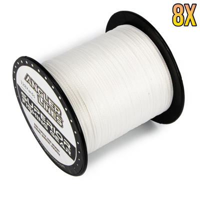 White 8X Superior Braided Fishing Line - 328-1094 Yard Spools