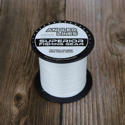 White 8X Superior Braided Fishing Line - 328-1094 Yard Spools